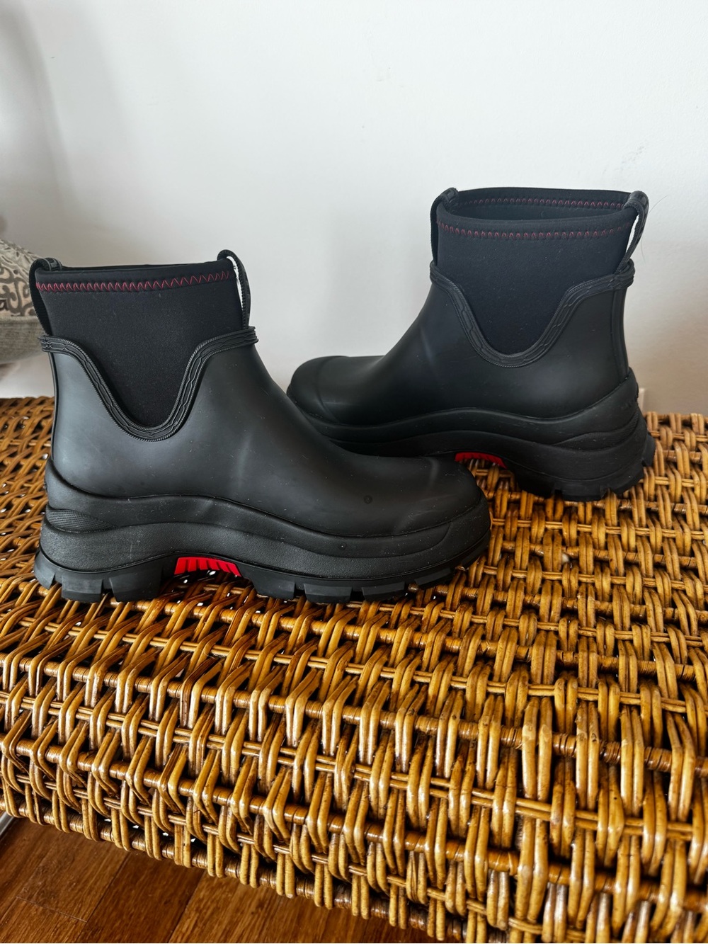 Free People Hunter Eloise Lug Sole Black Waterproof Rain/Winter Boots - Picture 4 of 7
